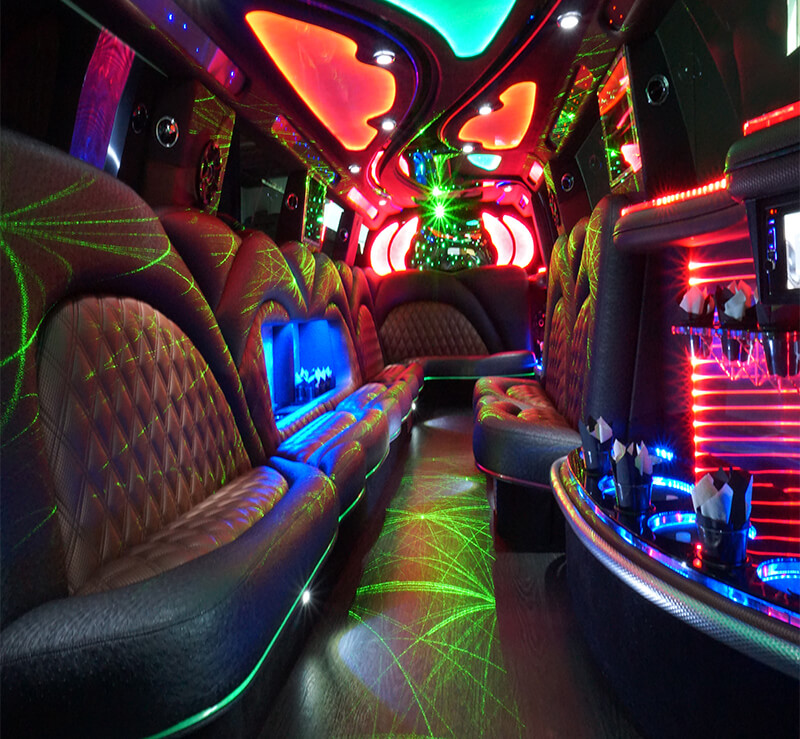 best party bus interior